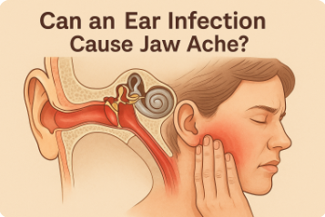 can ear infection cause jaw ache​