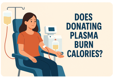 does donating plasma burn calories​