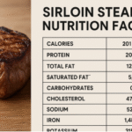 sirloin steak nutrition facts