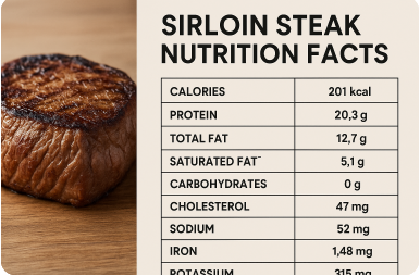 sirloin steak nutrition facts