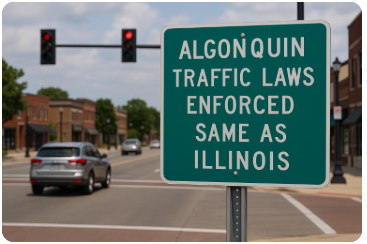 are traffic laws of algonquin the same as illinois