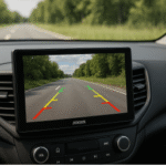 car8000 jensen keep back up camera on while driving​