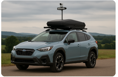 2024 subaru crosstrek cameras on top 7ft 7in total height