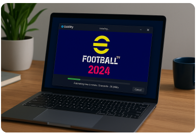 download efootball 2024 on laptop usitility aslqecqc1fe