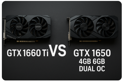 gtx1660ti gtx1650 4gb 6gb dual oc graphics video card​