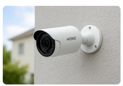 honic hd security camera-white