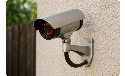 realistic outdoor dummy surveillance camera thug style defense​